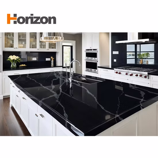 Pietra di quarzo artificiale Calacatta per piano di lavoro e piano del tavolo della cucina